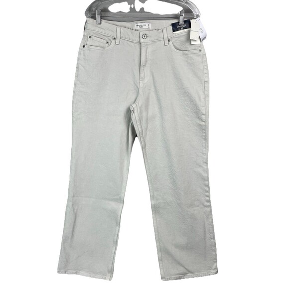 Abercrombie & Fitch Women 32 Jeans Short Curve Low Rise Baggy Stretch NEW - Picture 6 of 14